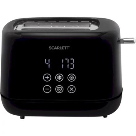 Тостер Scarlett SC-TM11069, 2 слота, LED-дисплей, автоцентрирование, черный