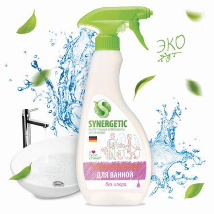 Средство для удаления известкового налета и ржавчины 500 мл SYNERGETIC, распылитель, ЭКО, 104052 Средство для удаления известкового налета и ржавчины 500 мл SYNERGETIC, распылитель, ЭКО, 104052