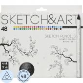 Набор карандашей SKETCH&ART4 мм, 48 ЦВ. 30-0117