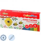 Пластилин №1 School ColorPics набор 6цв 120г со стеком