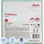 Салфетка хозяйственная ПУРМикро зеленая 5 шт/уп Салфетка хозяйственная ПУРМикро зеленая 5 шт/уп