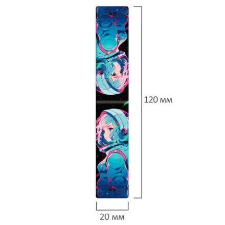 Закладки для книг МАГНИТНЫЕ, "АНИМЕ", комплект 12 штук, 60x20 мм, FUNSTER (ФАНСТЕР), 116655