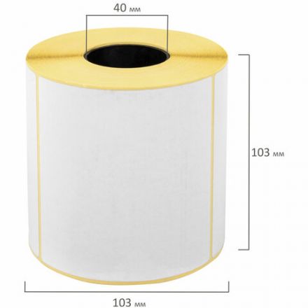 Термоэтикетки ЭКО, 100х100 мм, 500 этикеток в ролике, 115620 Термоэтикетки ЭКО, 100х100 мм, 500 этикеток в ролике, 115620