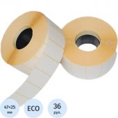 Термоэтикетки ЭКО 47х25 2000 шт/рул. вт.40. 36 рул/уп