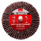 Диск лепестковый  для дрели, 60 х 30 х 6 мм, P 40   Matrix  74120