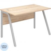 Стол письменный IN Рондо м/к S2378 1180х750х750 дуб альпийский/серый