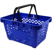 Корзина покупательская EVR_CLASSIC плас.с 2 плас.ручк.,20 л цв.синий 5шт/уп
