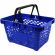 Корзина покупательская EVR_CLASSIC плас.с 2 плас.ручк.,20 л цв.синий 5шт/уп