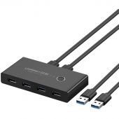 Разветвитель USB Ugreen US216 (30768) 2 In 4 Out USB 3.0/черный Разветвитель USB Ugreen US216 (30768) 2 In 4 Out USB 3.0/черный