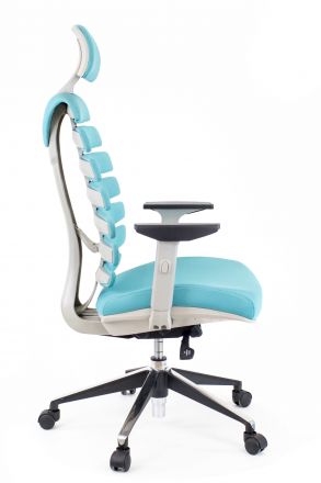 Кресло Everprof Ergo Grey Ткань Бирюзовый