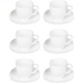 Набор чайный БЭЙСИК белый 12пр 220мл