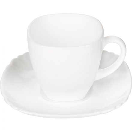 Набор чайный БЭЙСИК белый 12пр 220мл