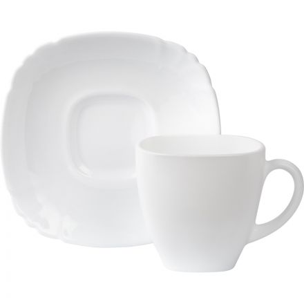 Набор чайный БЭЙСИК белый 12пр 220мл