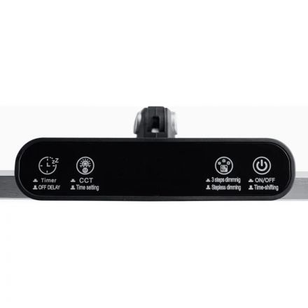 Светильник KD-877 C06 сер.мет.LED струбц.,12Вт,650лм, RA>90,рег.ярк/цв.темп