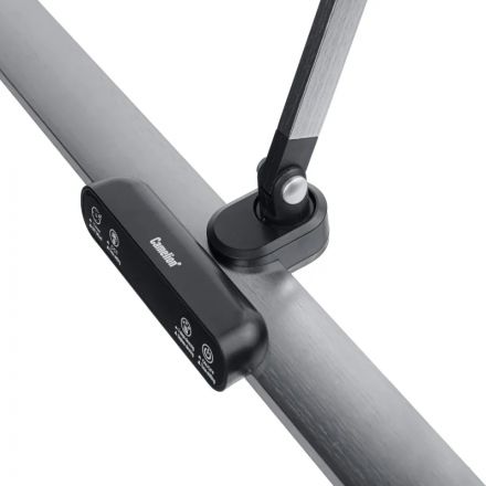 Светильник KD-877 C06 сер.мет.LED струбц.,12Вт,650лм, RA>90,рег.ярк/цв.темп