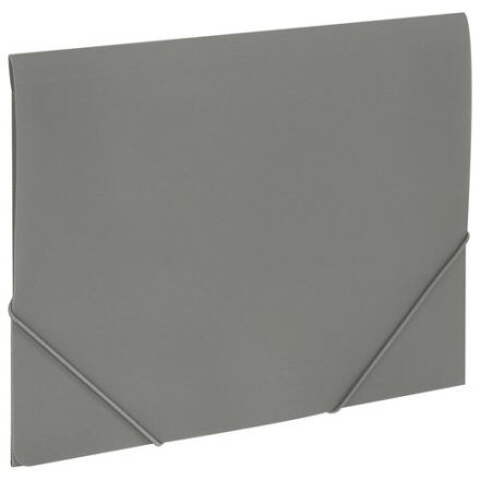 Папка на резинках А4 BRAUBERG PIXEL, серая, до 300 листов, 0,5 мм, 273041