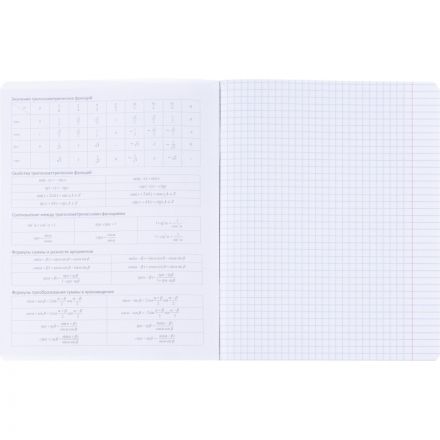 Тетрадь предметная BS, А5, 48л., клетка, скрепка. Oblivion, алгебра N4513