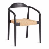 Стул MIDGARD дерево вяз/бечевка, черный, 50х51х78,5 см