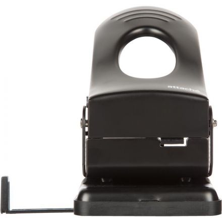 Дырокол металлический Attache Economy до 65 листов, с линейкой, цвет черный