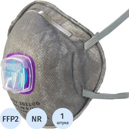Полумаска фильтрующая PHSV 2021OG с кл FFP2 до 12ПДК