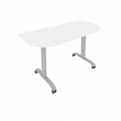 Mobile System Стол складной мобильный СМ-5.1 Белый/Тёмно-серый металл 1400*650*757 Mobile System Стол складной мобильный СМ-5.1 Белый/Тёмно-серый металл 1400*650*757