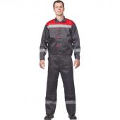 Костюм рабочий летний муж. Л20-КБР сер/красн (р.56-58) 194-200 (Арсенал-СП)