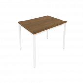 Slim Стол письменный на металлокаркасе С.СП-3 Орех/Белый металл 980*720*750