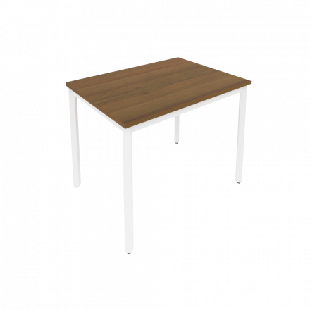 Slim Стол письменный на металлокаркасе С.СП-3 Орех/Белый металл 980*720*750 Slim Стол письменный на металлокаркасе С.СП-3 Орех/Белый металл 980*720*750