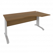 Riva Metal-L Стол криволинейный правый ПЛ.СА-1 (R) Орех/Тёмно-серый металл 1600*900*750 Riva Metal-L Стол криволинейный правый ПЛ.СА-1 (R) Орех/Тёмно-серый металл 1600*900*750