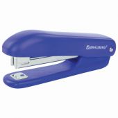 Степлер №10 BRAUBERG "SX-19", до 12 листов, с антистеплером, синий, 228588