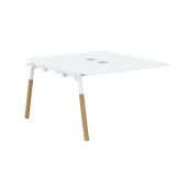 Стол приставной FIWST 1113 Белый Премиум/Белый-Бук 1180х1370х733 FORTA
