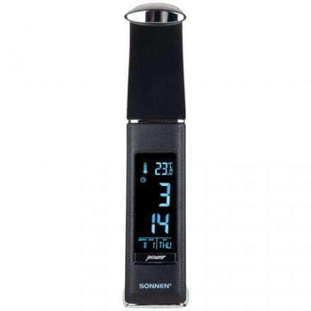 Настольная лампа / светильник SONNEN SM-01B на подставке, LCD-экран, СВЕТОДИОДНАЯ, 5 Вт, черный, 238232