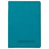 Обложка для автодокументов OfficeSpace "Denim", экокожа, бирюза