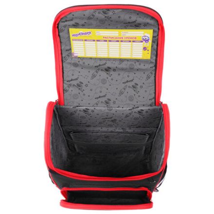 Ранец ЮНЛАНДИЯ WISE, 1 отделение, 3 кармана, устойчивое дно, "Football camp", 37x29х15 см, 271400