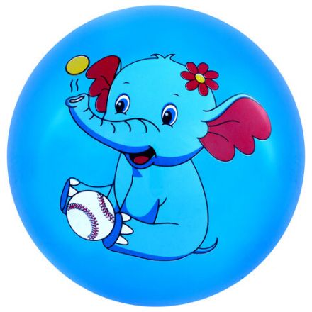 Мяч детский надувной "Зверята", 25 см, ПВХ, ассорти, 6 цветов, JOLLY JOT (ДЖОЛЛИ ДЖОТ), 666121