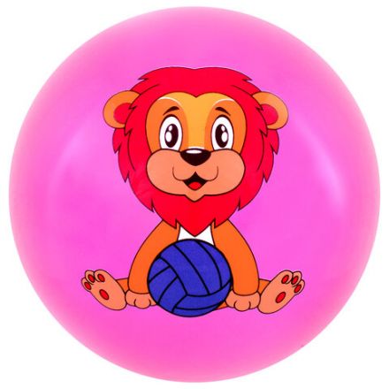 Мяч детский надувной "Зверята", 25 см, ПВХ, ассорти, 6 цветов, JOLLY JOT (ДЖОЛЛИ ДЖОТ), 666121