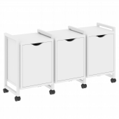 Loft Тумба на колесных опорах наборная. Вариант №5 VR.L-TN-5.K Белый бриллиант/Белый металл 1440*460*767 Loft Тумба на колесных опорах наборная. Вариант №5 VR.L-TN-5.K Белый бриллиант/Белый металл 1440*460*767