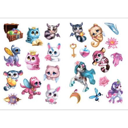 Раскраска с наклейками АССОРТИ "Волшебные питомцы", 29,5х21 см, 3+, МС Раскраска с наклейками АССОРТИ "Волшебные питомцы", 29,5х21 см, 3+, МС