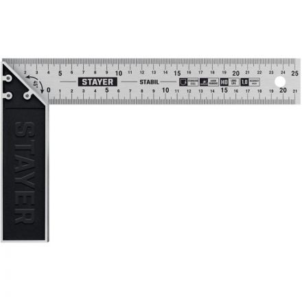 Угольник столярный, Professional STAYER  250 мм 3431-25_z02