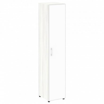 Yalta Шкаф узкий LT.SU-1.10 R (R) white Снежная патина/Стекло white 400*450*1987