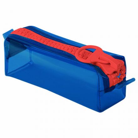 Пенал BRAUBERG с объемной "тракторной" молнией, 1 отделение, ПВХ, 22х8х6,5 см, "Contrast blue", 272341 Пенал BRAUBERG с объемной "тракторной" молнией, 1 отделение, ПВХ, 22х8х6,5 см, "Contrast blue", 272341