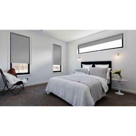 Рулонная штора ARX_Блэкаут Плайн Серый 070x160 Мини