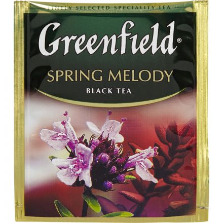 Чай Greenfield Spring Melody черный фольгир.100 пак 1065-09 Чай Greenfield Spring Melody черный фольгир.100 пак 1065-09