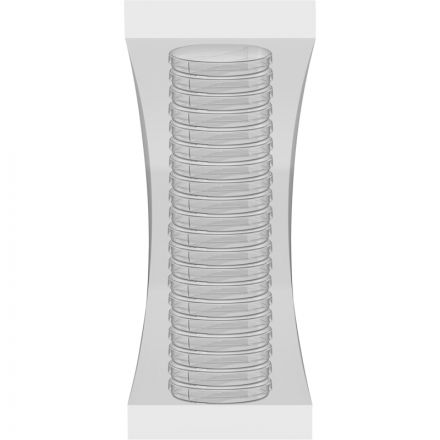 Чашка Петри Перинт 2-секц. стер. диаметр 90мм, 20шт/уп ЧБН2-В-14х90