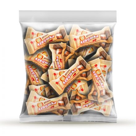 Конфеты шоколадные Левушка Десерт карамельно-сливочный, 500г