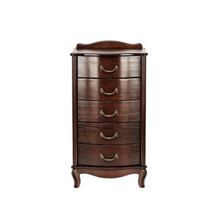 Комод Leset "Джульетта" узкий (5 ящ.), Орех