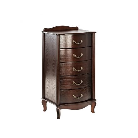Комод Leset "Джульетта" узкий (5 ящ.), Орех