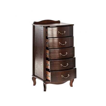 Комод Leset "Джульетта" узкий (5 ящ.), Орех