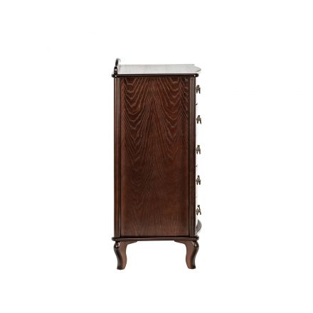 Комод Leset "Джульетта" узкий (5 ящ.), Орех