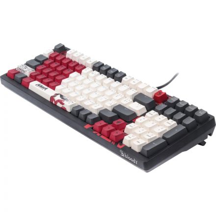 Клавиатура A4Tech Bloody(S98 NARAKA BLMS RED PLUS)мех.чер/крас USB gamerLED